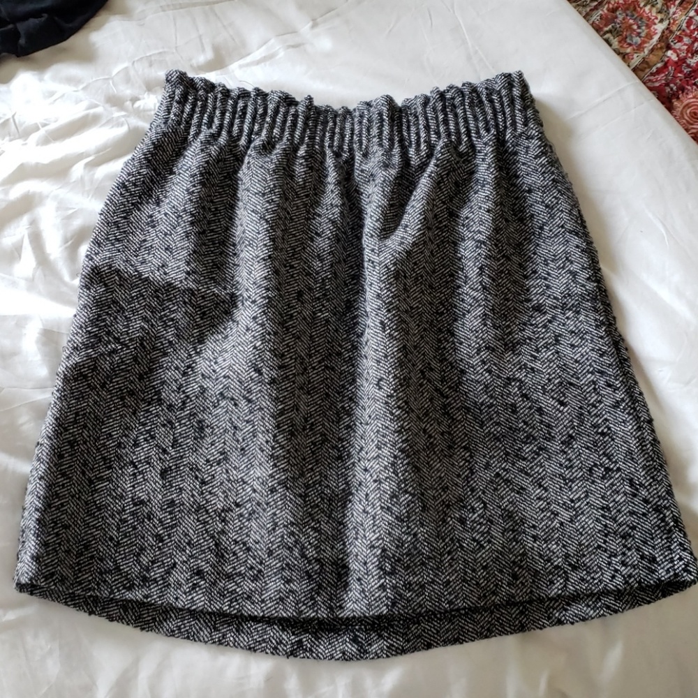 J. Crew Bell Skirt. Herringbone.